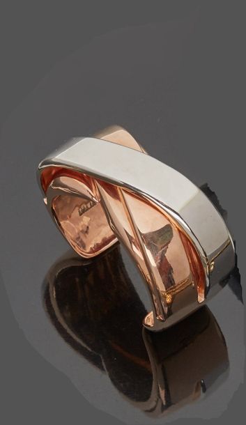 DALIA

Large silver and pink vermeil bangle...