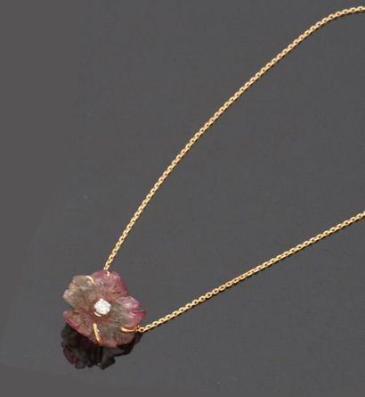18 k (750 thousandths) yellow gold pendant...