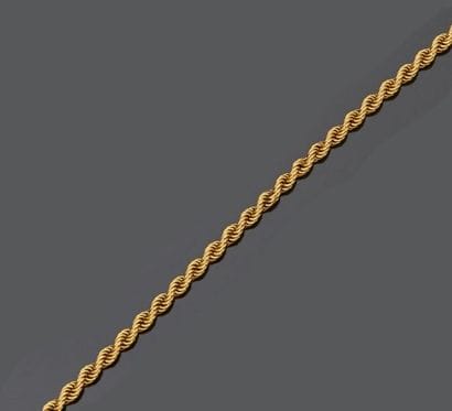 Necklace in 18 k (750 thousandths) yellow...