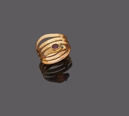 18 k (750 thousandths) yellow gold snake...