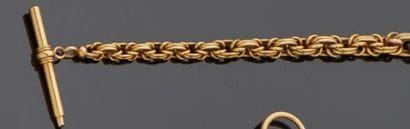 Watch chain forming an 18 k (750 thousandths)...