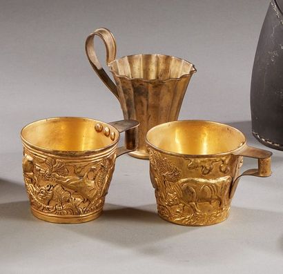 ZOLOTAS

Three gilt vermeil timpani timpani...