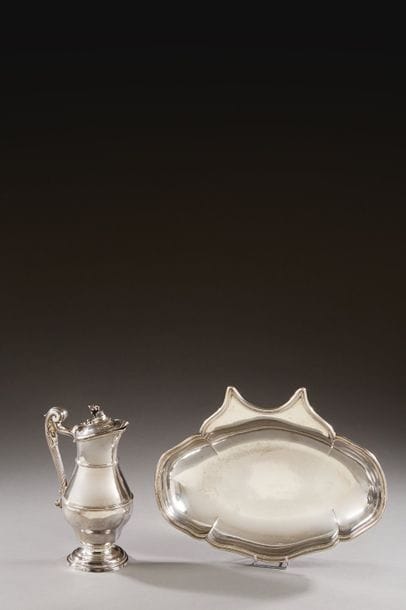 SALINE AROUND 1740 - 1742

Ewer, its pelvis...