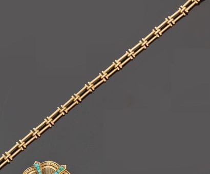 18 k (750 thousandths) yellow gold bracelet...