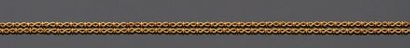 Long necklace in yellow gold. 

Weight: 35...