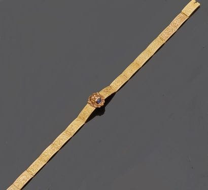 18 k (750 thousandths) yellow gold bracelet...