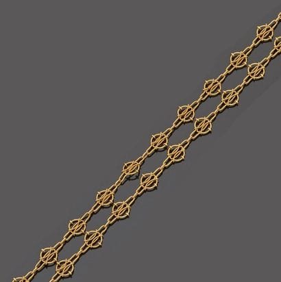 Large 18 k (750 thousandths) yellow gold...