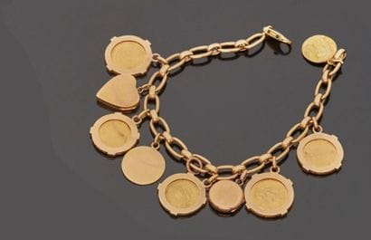 18 k (750 thousandths) yellow gold pendant...