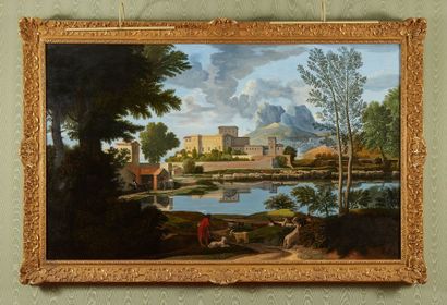 Huile sur toile d'après Nicolas Poussin (1584-1665)

