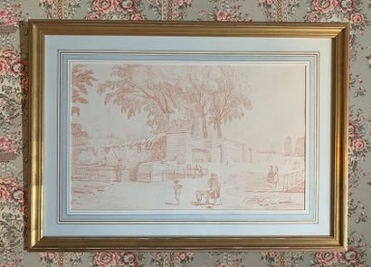 Deux dessins à la sanguine d'après FRAGONARD...
