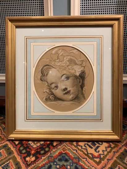 D'après FRAGONNARD, jeune fille au bonnet,...
