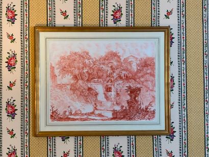 Deux dessins à la sanguine d'après FRAGONARD...