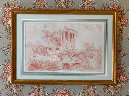Deux dessins à la sanguine d'après FRAGONARD...
