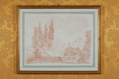 Deux dessins à la sanguine d'après FRAGONARD...