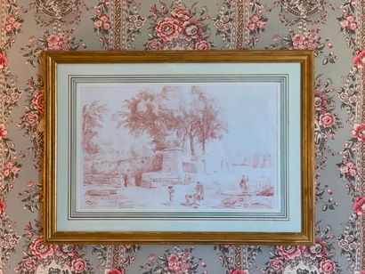 Deux dessins à la sanguine d'après FRAGONARD...
