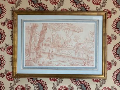 Deux dessins à la sanguine d'après FRAGONARD...