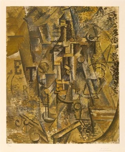 Pablo PICASSO
Bouteille de rhum, vers 1960...
