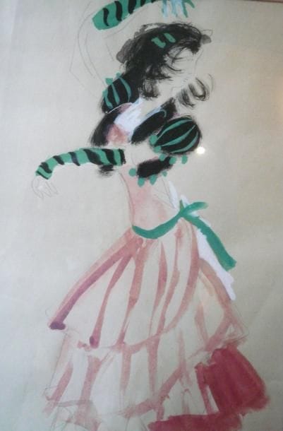 École moderne
Danseuse Gouache sur traits...