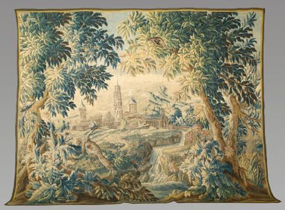 Tapisserie d'Aubusson milieu du XVIIIe siècle,...