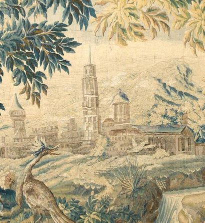 Tapisserie d'Aubusson milieu du XVIIIe siècle,...