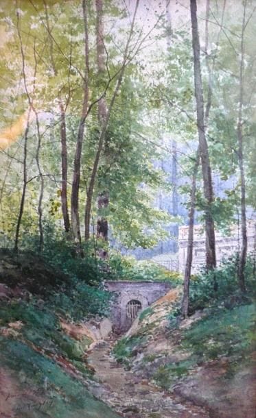 Paul LANGLOIS
Parc de Saint Cloud Aquarelle...