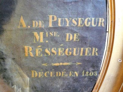 École française vers 1785
Portrait d'A. de...