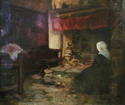 Charles RIVIÈRE (1848-1920)
Bretonne devant...