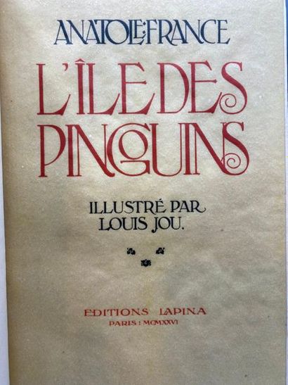 FRANCE (Anatole). Penguin Island. Paris,...
