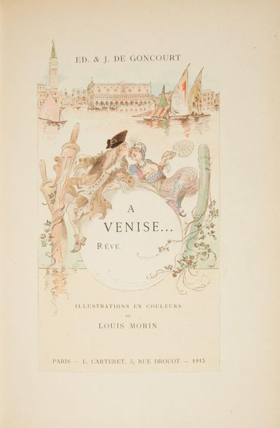 GONCOURT (Edmond & Jules de). In Venice......
