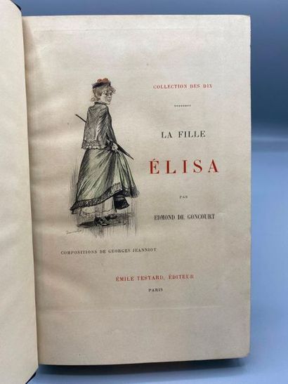 GONCOURT (Edmond de). Daughter Elisa. Paris,...