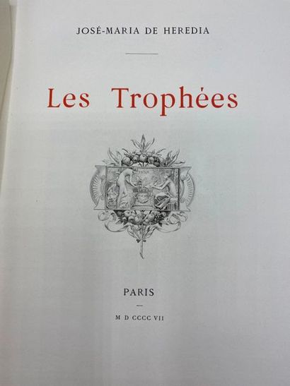 HEREDIA (José-Maria de). The Trophies. Paris,...