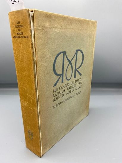 RILKE (Rainer Maria). Les Cahiers de Malte...