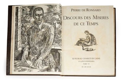 RONSARD (Stone of). Discourse of the miseries...