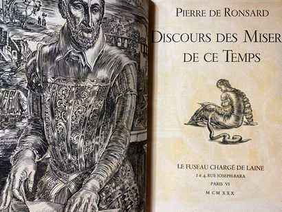 RONSARD (Stone of). Discourse of the miseries...