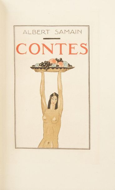 SAMAIN (Albert). Tales. In Paris, 1926. Large...