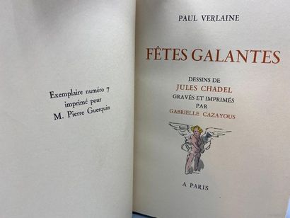 VERLAINE (Paul). Gallant parties. In Paris,...