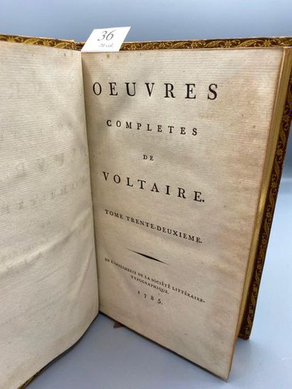 VOLTAIRE. Complete works. S. l. Kehl], From...