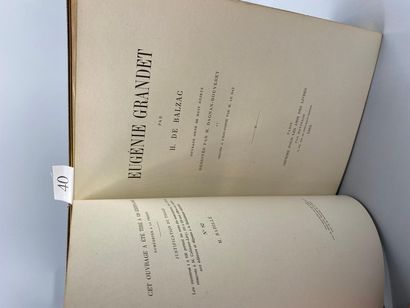 BALZAC (Honoured of). Eugénie Grandet. Paris,...