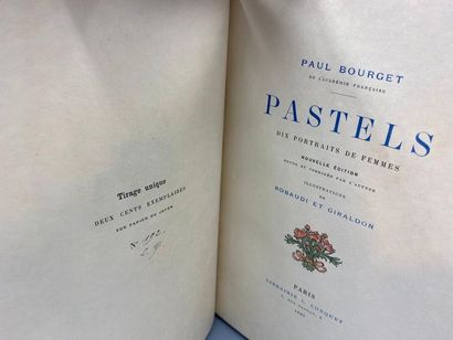 BOURGET (Paul). Pastels. Ten portraits of...