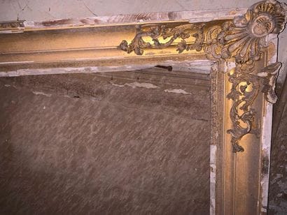 Two Romantic period gilded stucco frames...