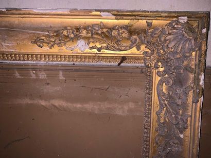 Two Romantic period gilded stucco frames...