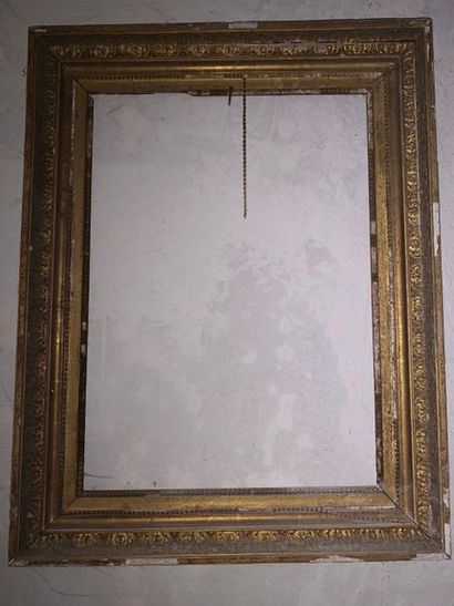 Set of two frames, one wooden frame and gilded...