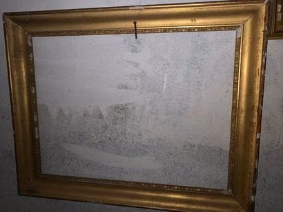 Set of two frames, one wooden frame and gilded...