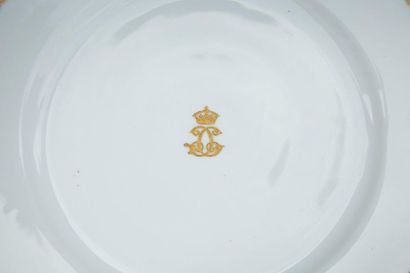 A white porcelain dinner service part, the...