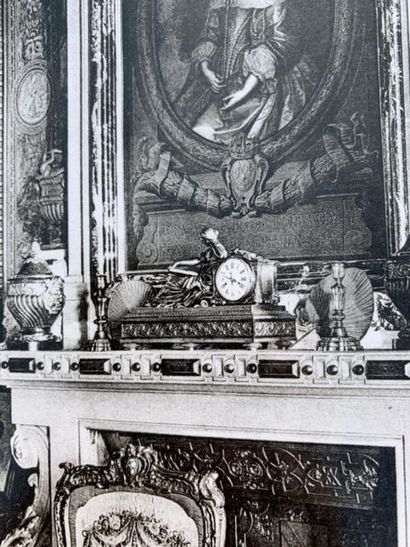 An important chased and gilded bronze clock...