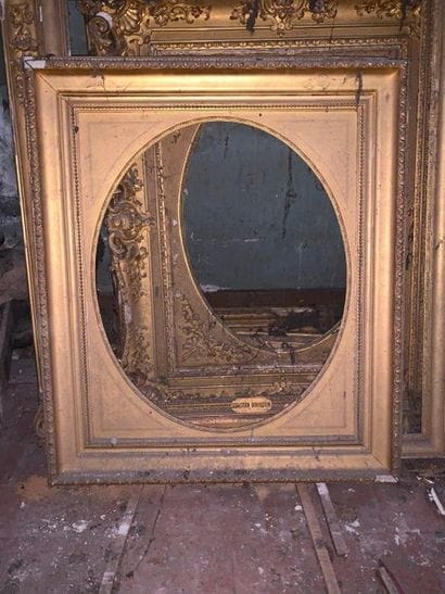 Pair of Romantic period carved and gilded...