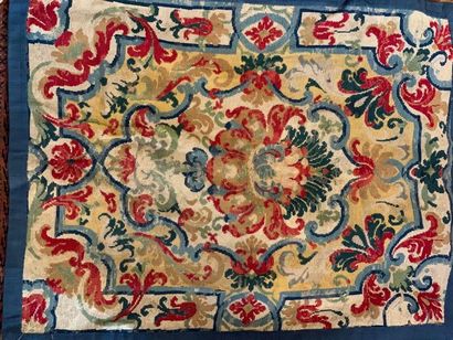 Morceau de tapisserie aux petits points (usures)

92...