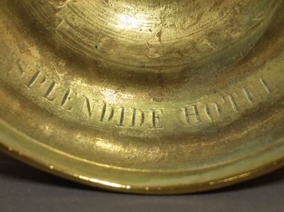 Two bronze torches in the Louis XVI style,...