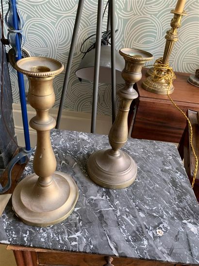 Pair of brass torches

nineteenth centur...