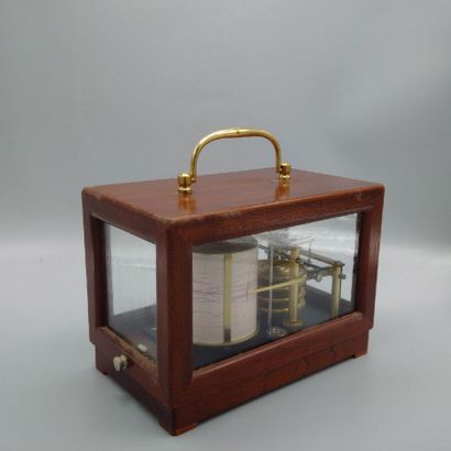A mercury and alcohol barometer/thermometer.

Height:...